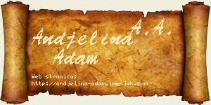 Andjelina Adam vizit kartica